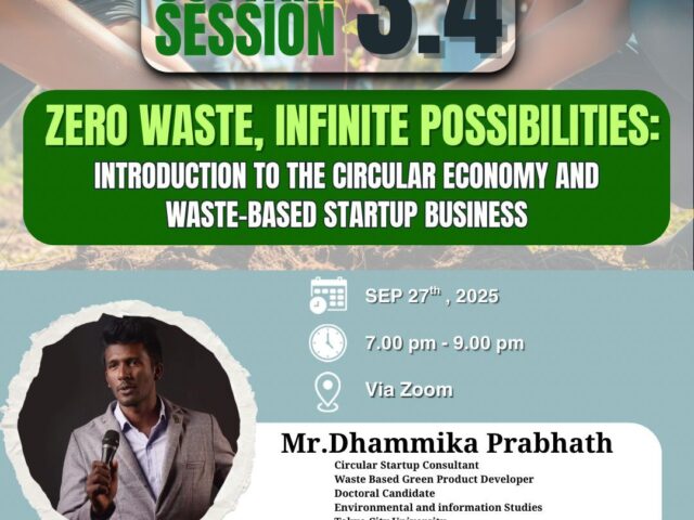 ZeroPlastic Rajarata’s Sustain Session 3.4 Unites 175 Participants in Drive Toward a Zero-Waste Future