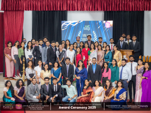 Award Ceremony of the ZeroPlastic Community of The Open University of Sri Lanka – 2025