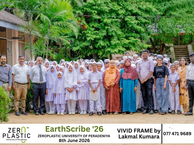 EarthScribe 26: University of Peradeniya and ZeroPlastic Club Inspire Students Toward a ZeroPlastic Future