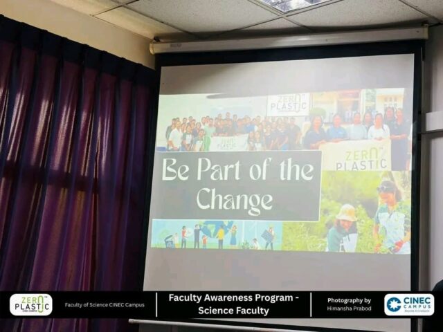 ZeroPlastic CINEC Campus Launches Eco Talk Series With Awareness Session and Membership Drive for Science Faculty Students